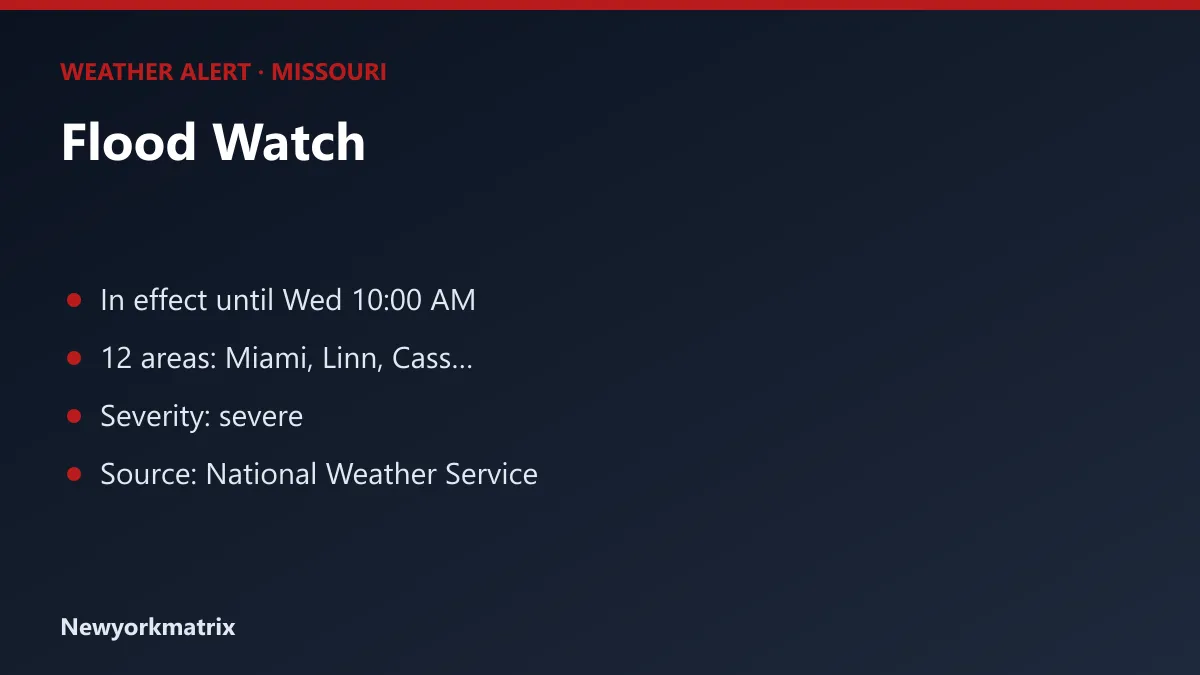 Graphic: Flood Watch for Missouri